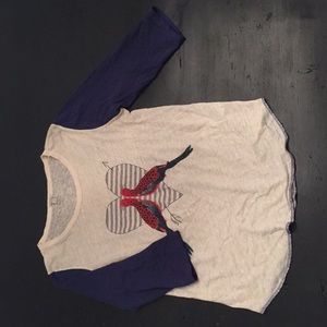 JCrew 3/4 sleeve tee
